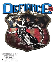 Defiance "Mini" 3.5" x 4" Die Cut Decals